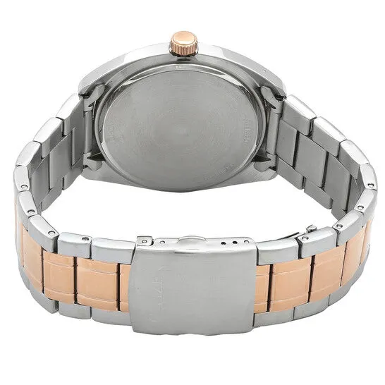 JMS always Rings Original Citizen Quartz Wine Red Dial TwoTone Mens Watch BI510457X