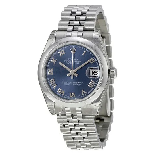 Original Rolex Datejust Lady 31 Blue Dial Stainless Steel Jubilee Bracelet Automatic Watch 178240BRJ JMS always Bracelets