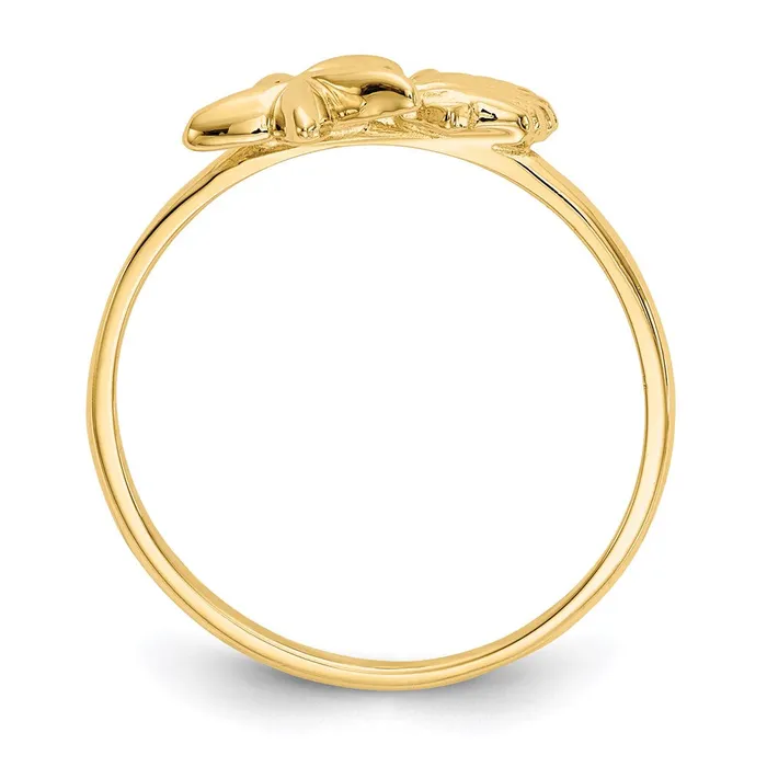 Rings Goldia 14K Yellow Gold Polished Shell u0026 Starfish Ring
