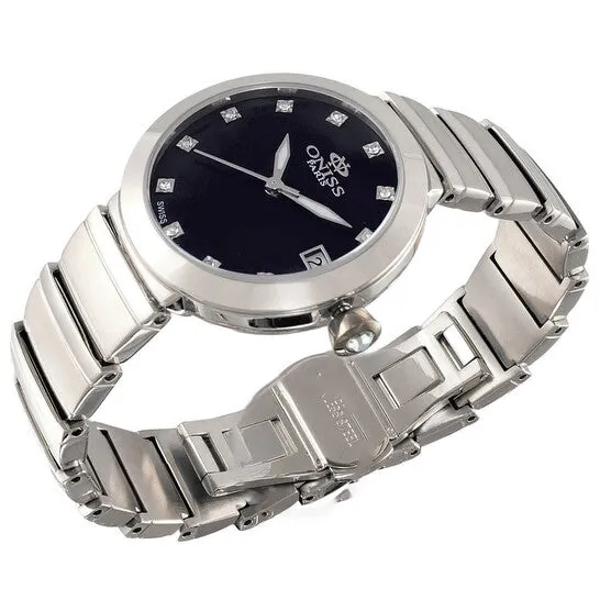 Watches JMS always Original Oniss ON5559SS Quartz Black Dial Ladies Watch ON5559SSLBK Watches JMS always Original Oniss ON5559SS Quartz Black Dial Ladies Watch ON5559SSLBK
