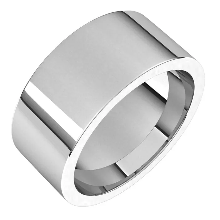 10K White Gold 9 mm flat comfort fit Wedding Band TreasureFineJewelers Rings 10K White Gold 9 mm flat comfort fit Wedding Band TreasureFineJewelers Rings