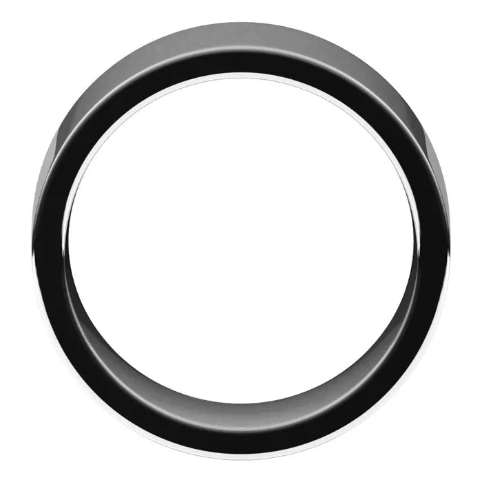 10K White Gold 9 mm flat comfort fit Wedding Band TreasureFineJewelers Rings