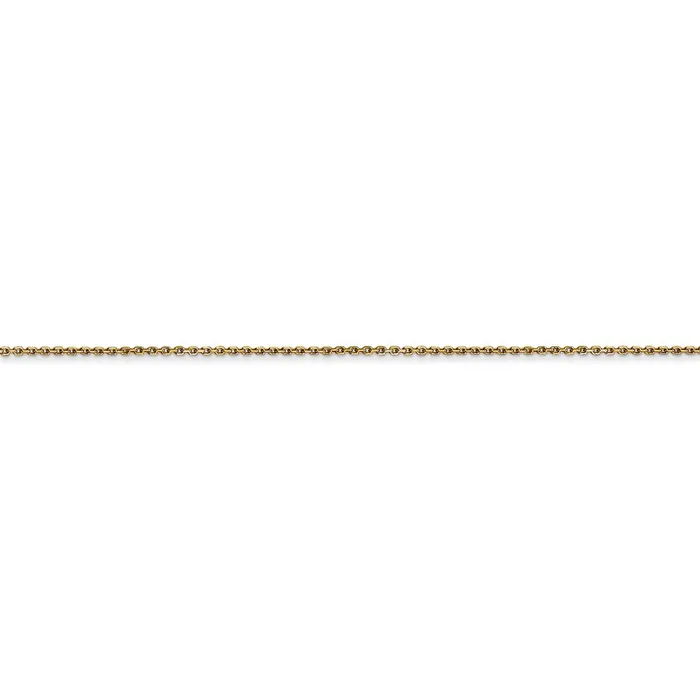 14k 8mm DC Round Open Link Cable Chain TreasureFineJewelers Rings