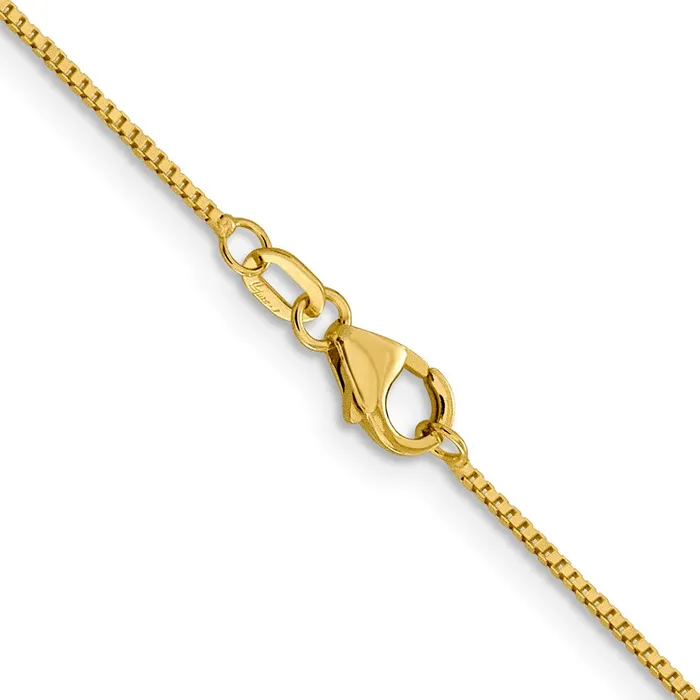 18K Leslies 9mm Box Chain TreasureFineJewelers Necklaces
