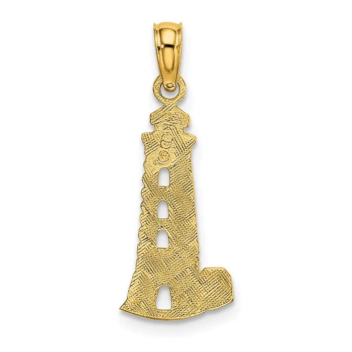 Charm Necklaces 14K Lighthouse Charm TreasureFineJewelers