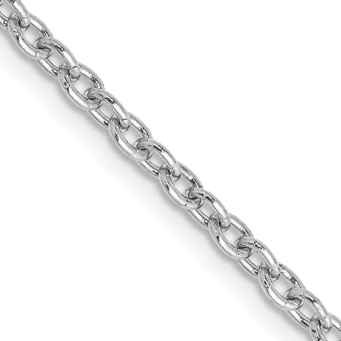 Rings 14k WG 24mm Round Open Link Cable Chain TreasureFineJewelers