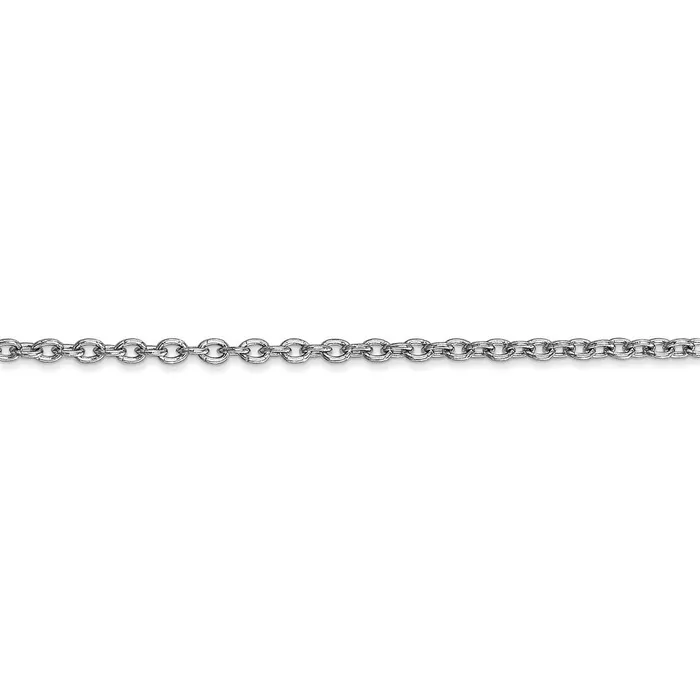 Rings 14k WG 24mm Round Open Link Cable Chain TreasureFineJewelers