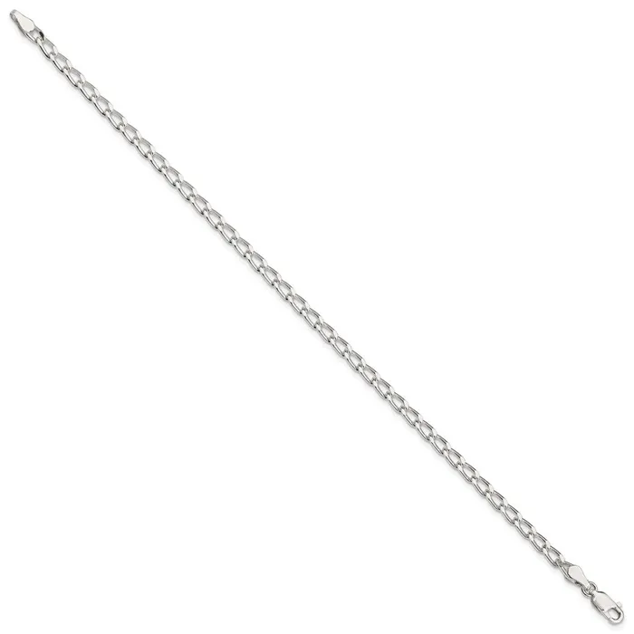 Rings Sterling Silver 32mm Open Elongated Link Chain TreasureFineJewelers