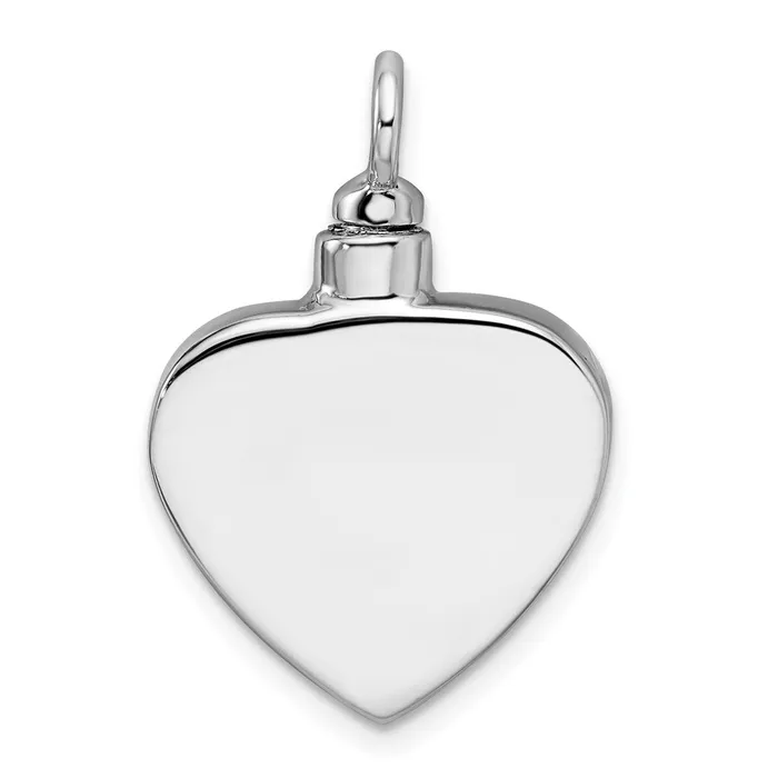 Rings TreasureFineJewelers Sterling Silver Rhodiumplated Enameled Paw Prints Heart Ash Holder