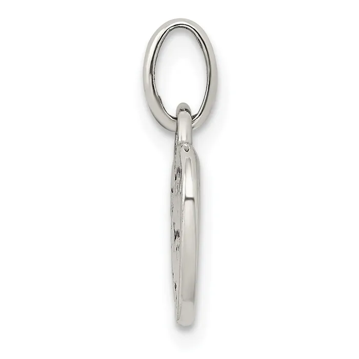 Sterling Silver Antiqued and Polished HOPE Heart Charm TreasureFineJewelers Rings