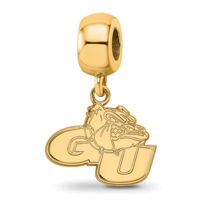 Sterling Silver Goldplated LogoArt Gonzaga University GU Bulldog Small Dangle Bead Charm TreasureFineJewelers Rings Sterling Silver Goldplated LogoArt Gonzaga University GU Bulldog Small Dangle Bead Charm TreasureFineJewelers Rings