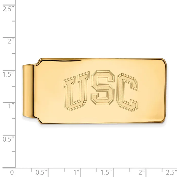 TreasureFineJewelers Rings Sterling Silver Goldplated University of Southern California USC Money Clip