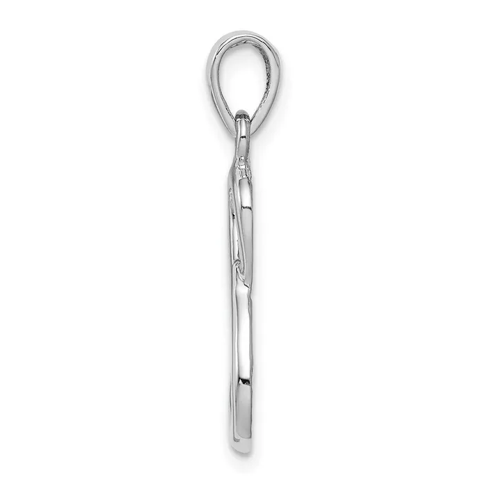 TreasureFineJewelers Rings Sterling Silver Gold tone Cross Infinity Pendant