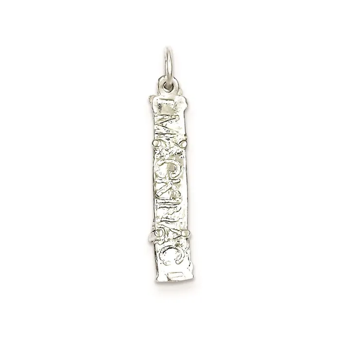 TreasureFineJewelers Rings Sterling Silver Mackinac Bridge Charm