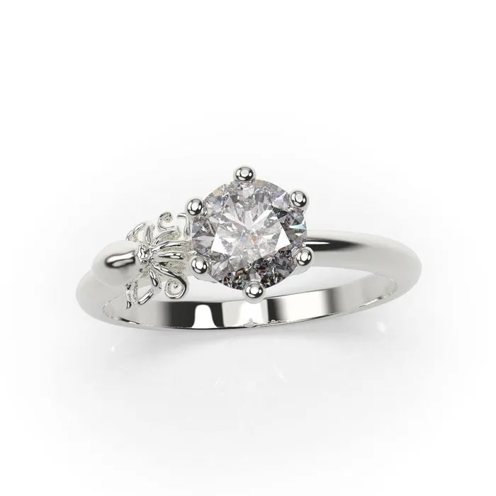 Octopus Engagement Ring Octopus Ring White Gold MyUniqueRing Rings