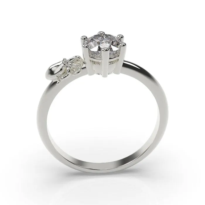 Octopus Engagement Ring Octopus Ring White Gold MyUniqueRing Rings