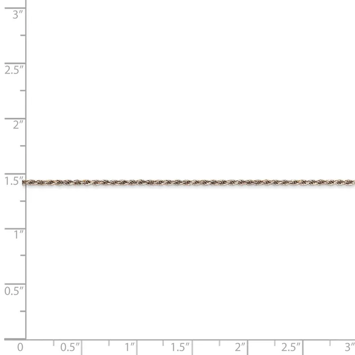 Necklaces 14k Rose Gold 1mm DC Machinemade Rope ChainWBCR01016 WB Choice Jewelry Necklaces 14k Rose Gold 1mm DC Machinemade Rope ChainWBCR01016 WB Choice Jewelry
