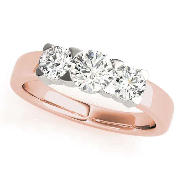 Rings Three Stone Diamond Engagement Ring Overnight Mountings Bridal