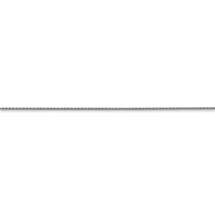 Rings WB Choice Jewelry 14k WG 65mm DC Spiga with Spring Ring Clasp ChainWBCPEN15216