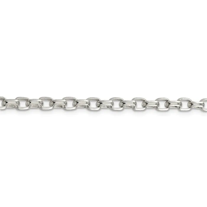 Rings WB Choice Jewelry Sterling Silver 44mm Oval Fancy Rolo ChainWBCQFC8716