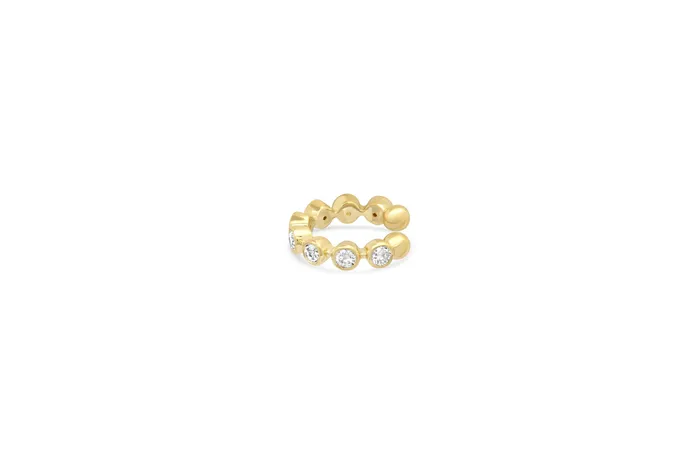 Shylee Rose Jewelry Earrings Bezel Diamond Ear Cuff