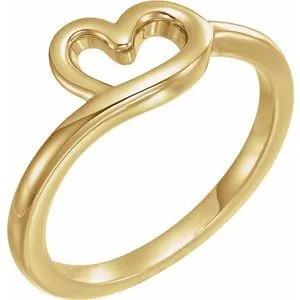 WB Choice Jewelry Rings 14K White Heart Youth Ring 51743101PSTWBC