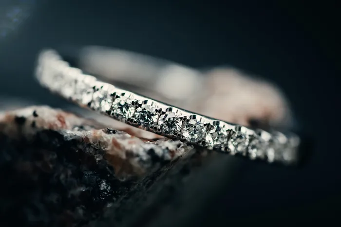 GBC 14k White Gold Diamond Anniversary Band Rings