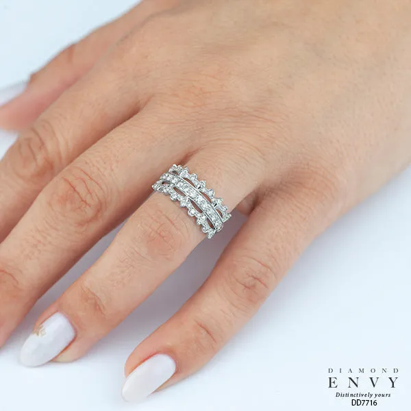 10kt White Gold 075cttw Diamond Ring Diamond Envy Rings