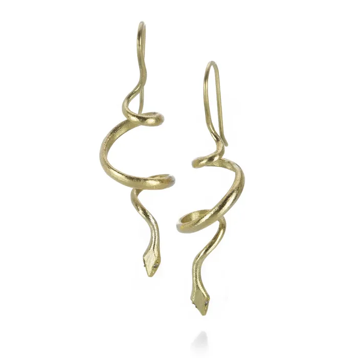 Earrings Spiral Snake Earrings Gabriella Kiss