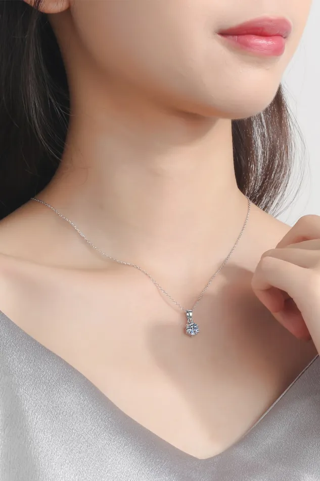 Trendsi Necklaces Get What You Need Moissanite Pendant Necklace