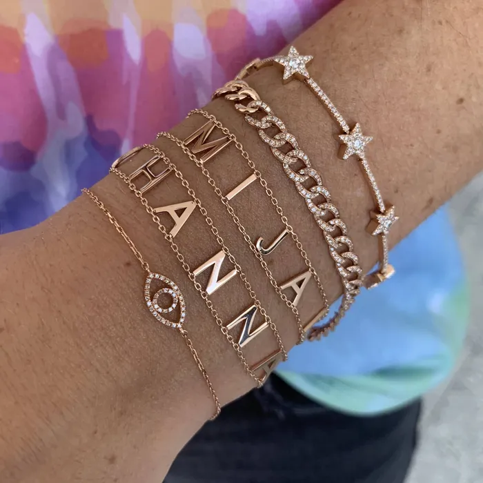 Alev Collection Bracelets Small Evil Eye Cutout Bracelet