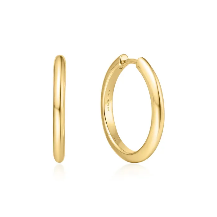 Ania Haie Earrings Vogue Maven Tube Medium Hoop Earrings