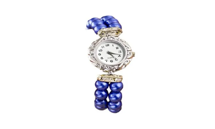 Bracelets sparklingselections Pearl Quartz Bracelet Reloj Mujer Kol Saati Watch