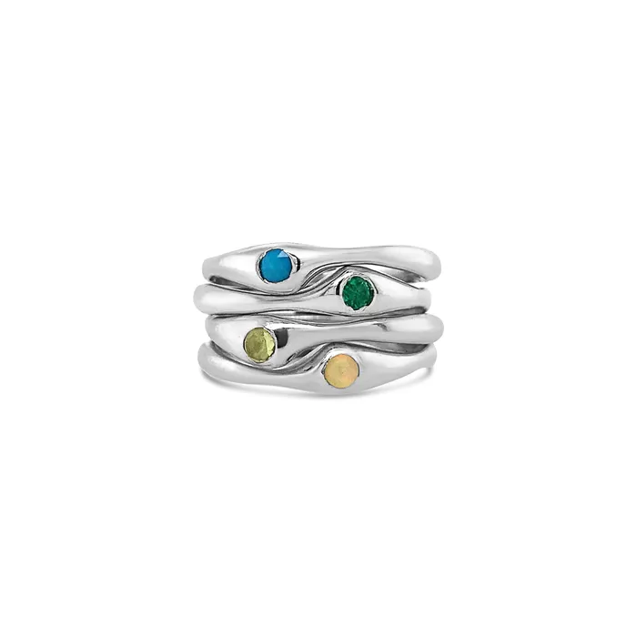 Emily Amey Jewelry Rings Birthstone Stacking Ring