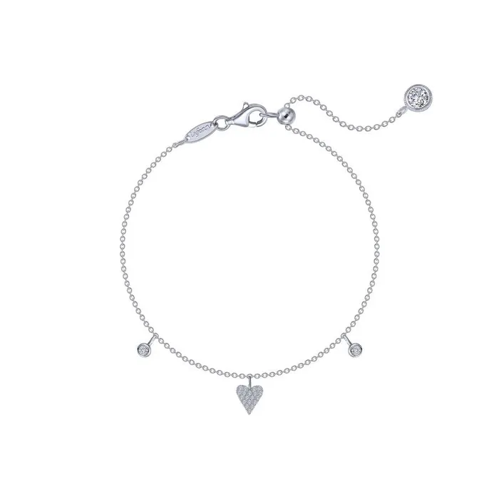 Heart Station Anklet Lafonn Necklaces