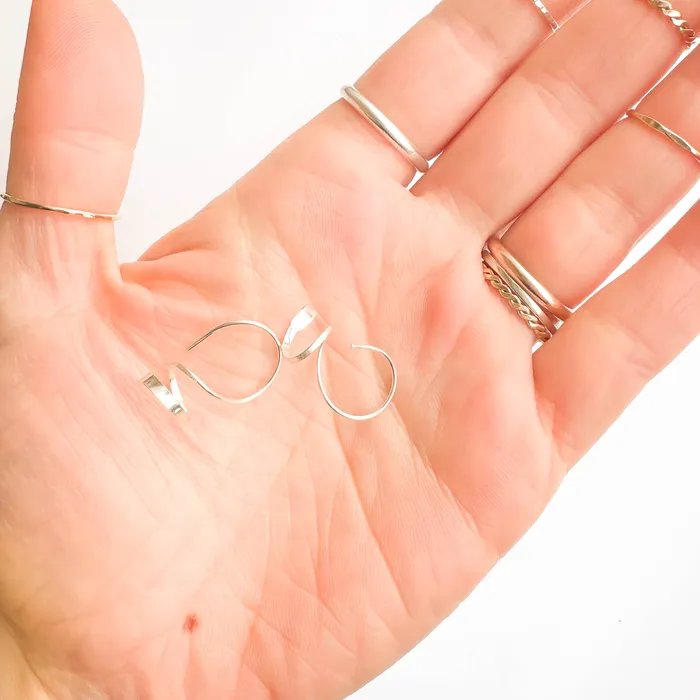 Hoops By Hand Earrings Mini Silver Spiral Earrings Hoops By Hand Earrings Mini Silver Spiral Earrings
