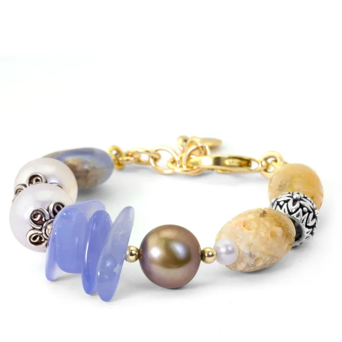 Impressionist Collection Carved Jasper Chalcedony Bracelet Elisa Ilana Bracelets Impressionist Collection Carved Jasper Chalcedony Bracelet Elisa Ilana Bracelets