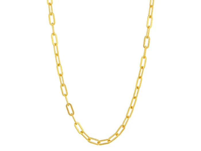 Necklaces GG GOLD CLS GURHAN Hoopla Gold Link Short Necklace 12x4mm Oval Links