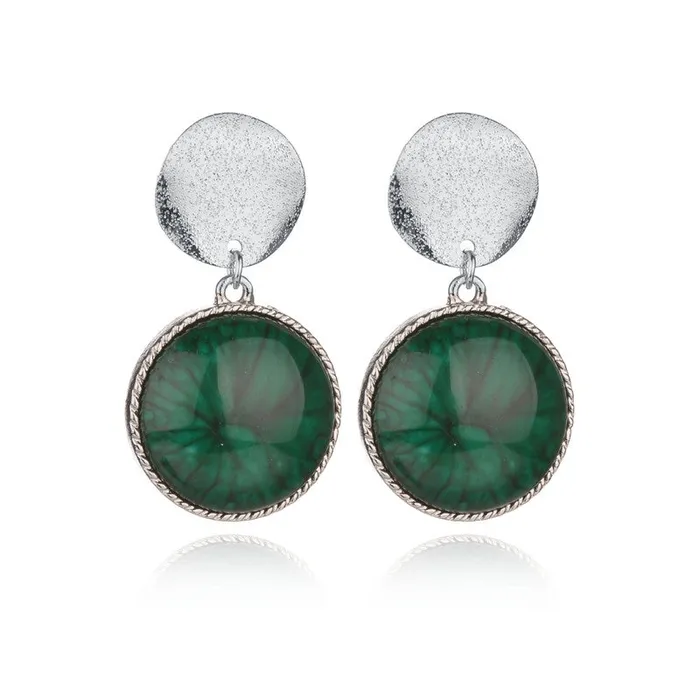 sparklingselections Green Stone Stud Earrings for women Earrings