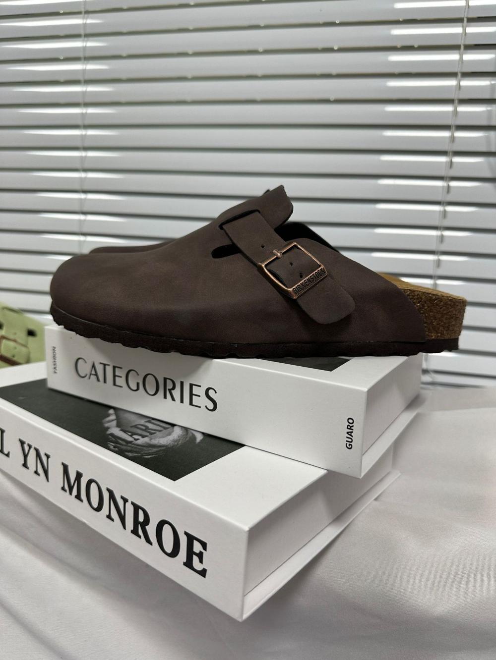 Homme Mule-Sabot Anatomique En Cuir  | Nu-Pieds/Sandales Chaussures Homme